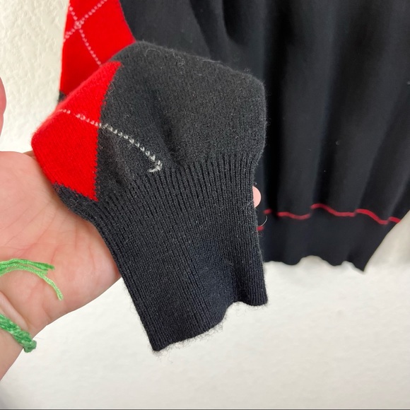 Belford Cashmere Argyle Boat Neck Sweater - Picture 2 of 4